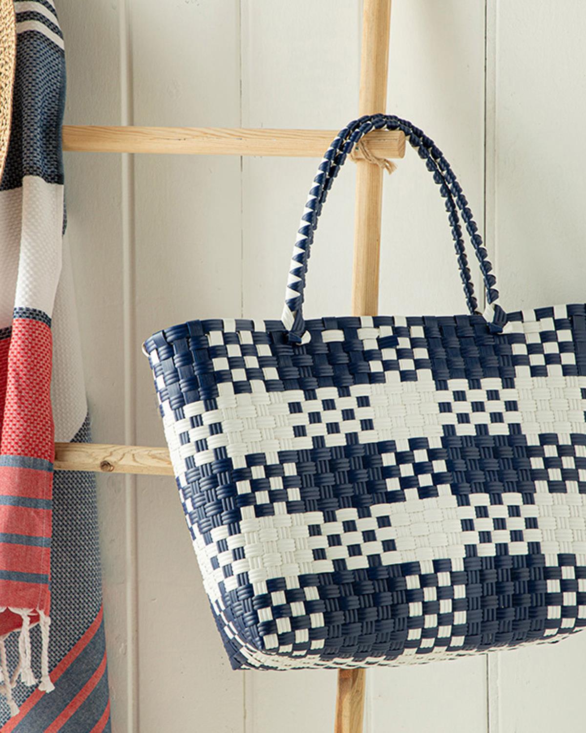 Modern Patch Geantă , 34*14*32 Cm, Natural - Burgundia