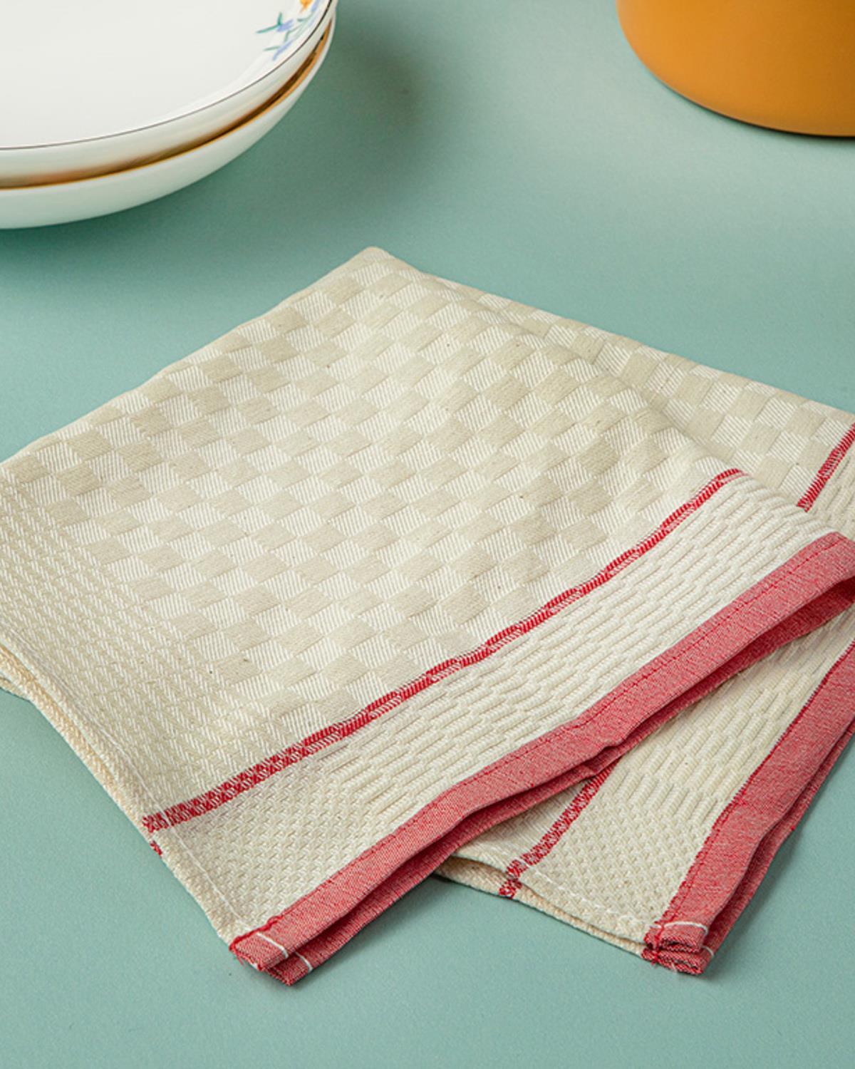 Modern Square Cotton Polyester Drying Cloth 37x34x10 cm Pınk
