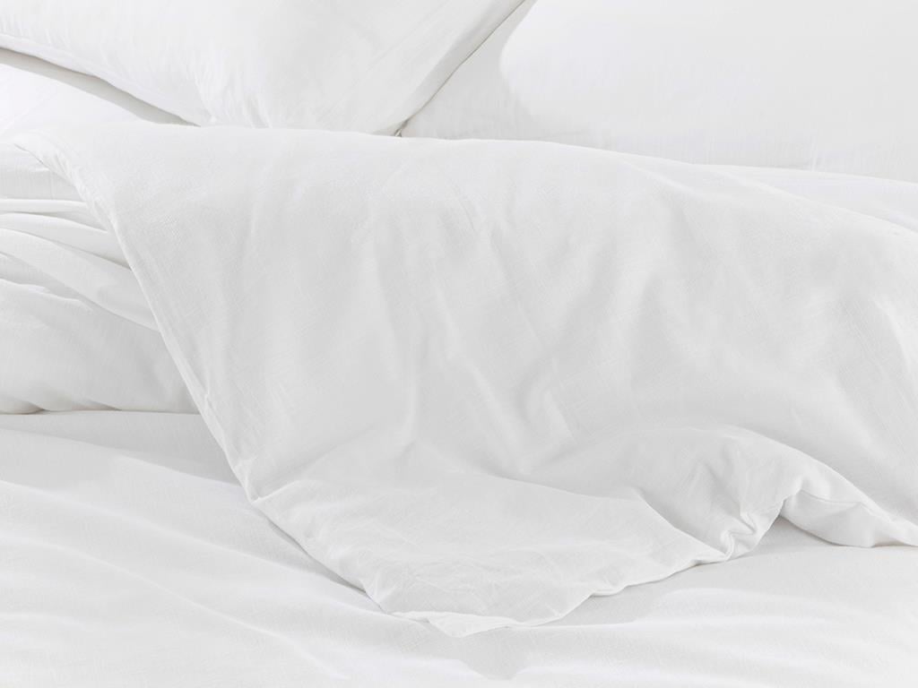 Moderna Filamentat King Size Set Lenjerie De Pat 240*220 Cm Alb