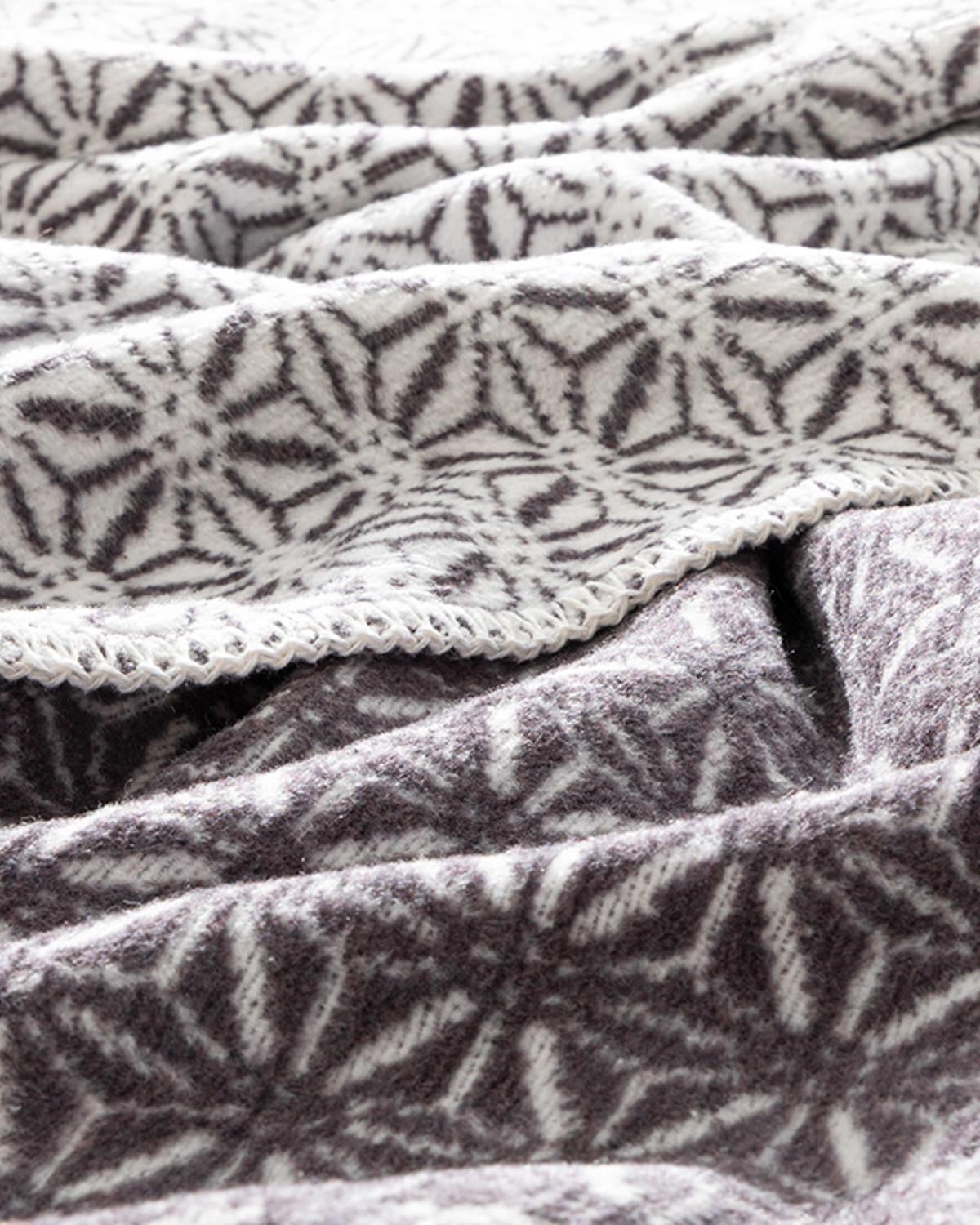 momi Cu Bumbac Jacquard Single Pătură 150x200 cm Violet Cețos