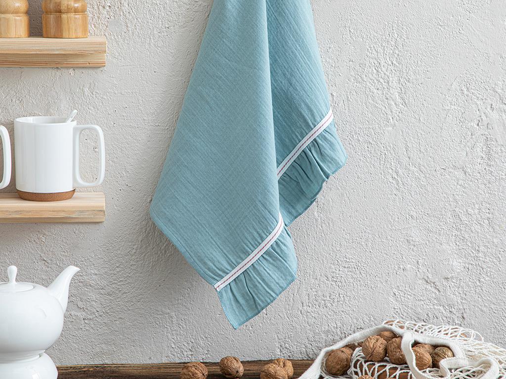 Mussola Cotton Drying Cloth 40x60 cm Blue