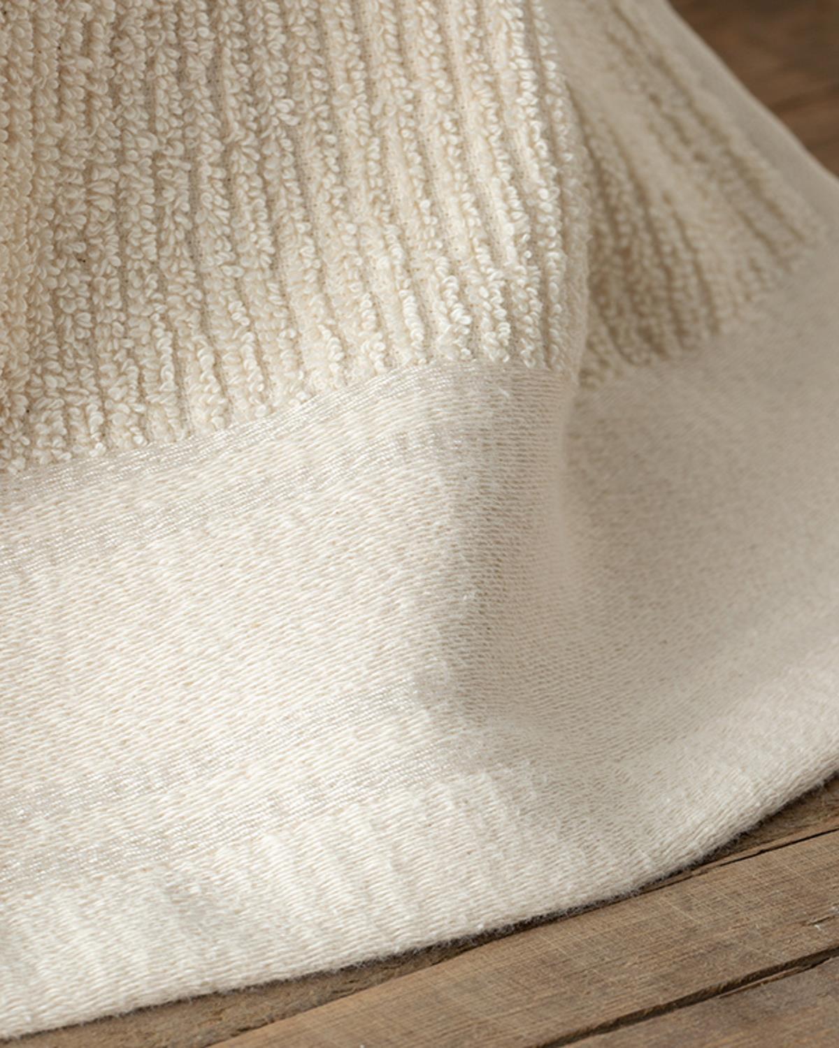 Natura Stripe Cotton Hand Towel 30x40 cm Beige