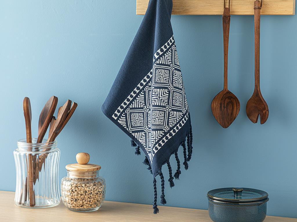 Navy Bliss Cotton Drying Cloth 40x60 cm Dark Blue