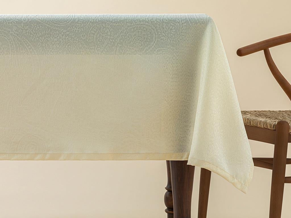 Nelda Polyestere Stainproof Table Cloth 140x180 cm Beige