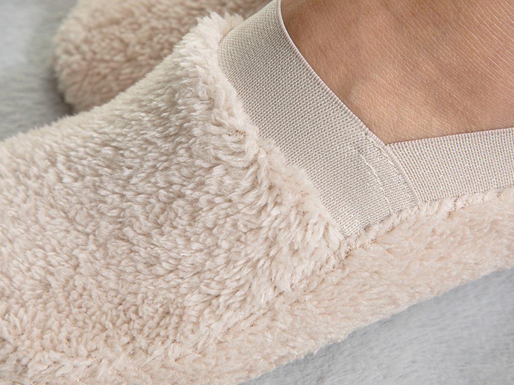 NEW SOFT SILVERY  PLUȘ FEMEI SOSETE PLUSATE 39-41 ECRU