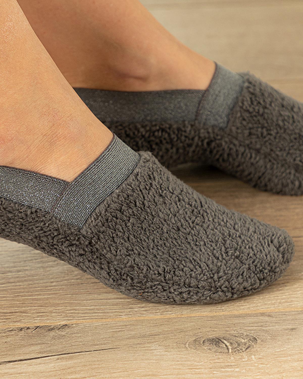 New Soft Silvery  Pluș  Femeie 36-38 Anthracite