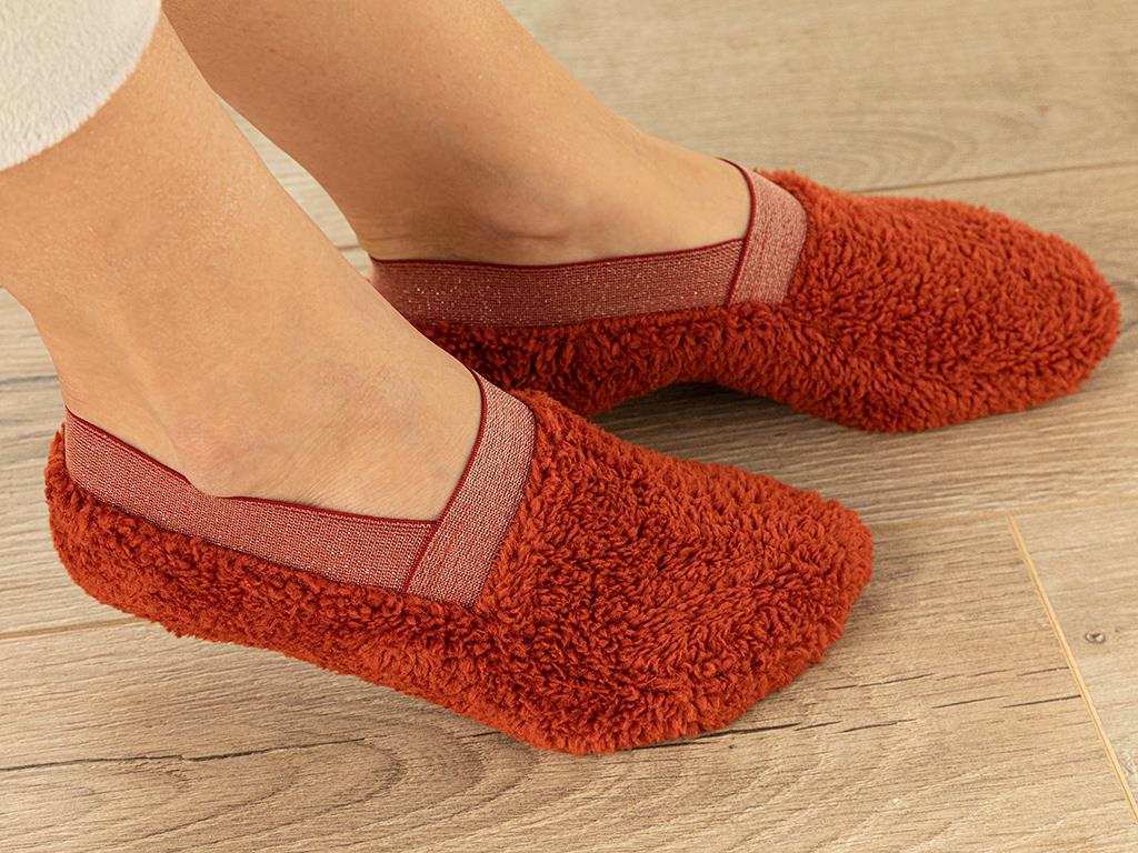 New Soft Silvery  Pluș  Femeie 39-41 Cărămiziu