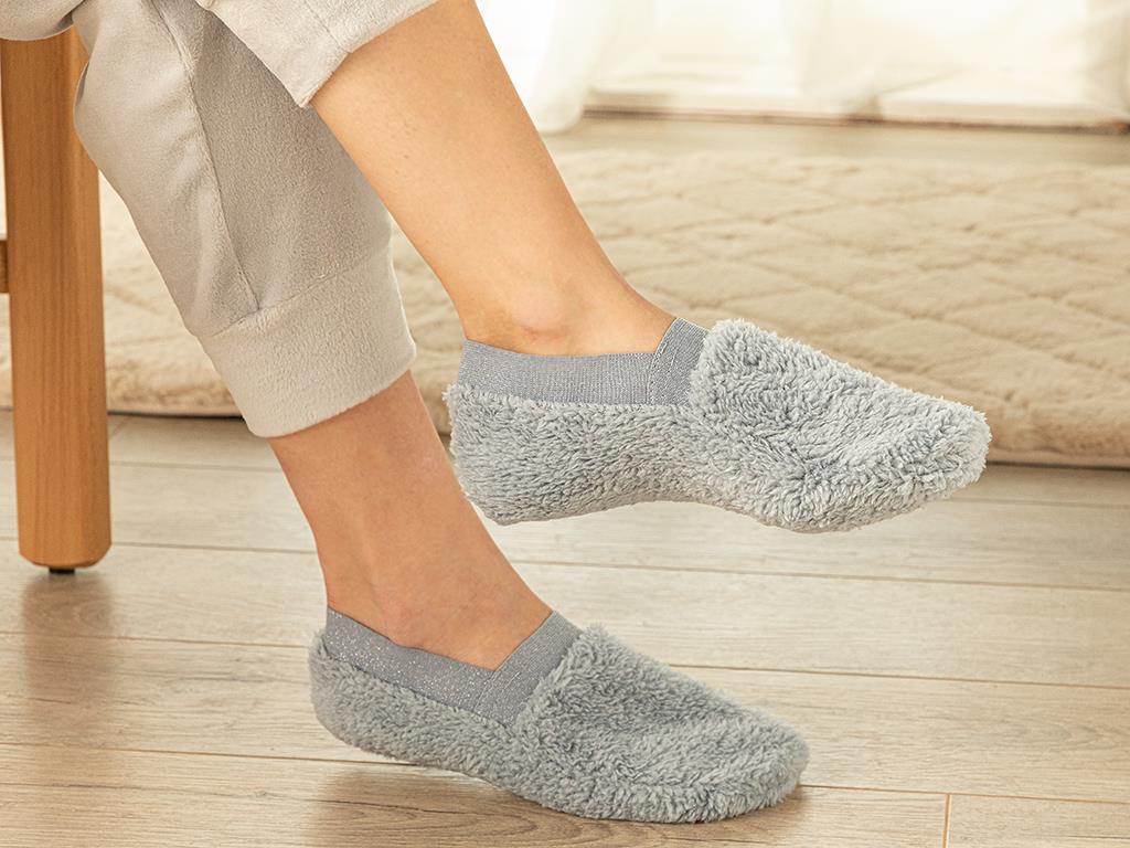 New Soft Silvery  Pluș  Femeie 39-41 Gri.