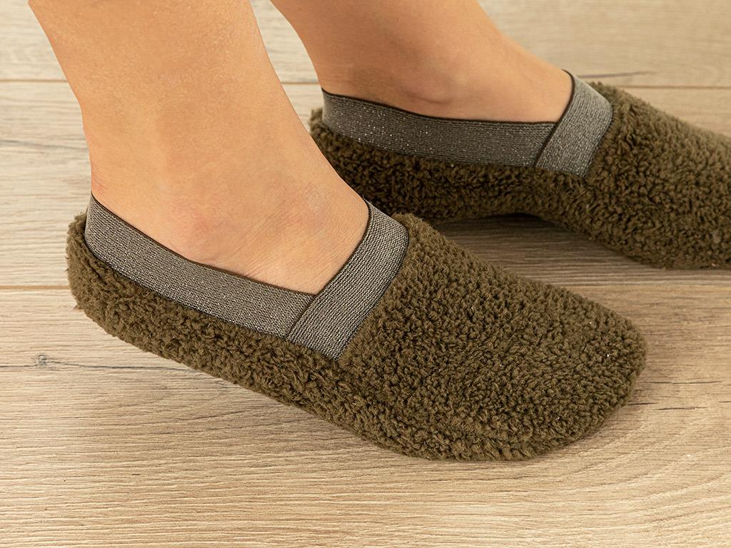 New Soft Silvery  Pluș  Femeie 39-41 Khaki