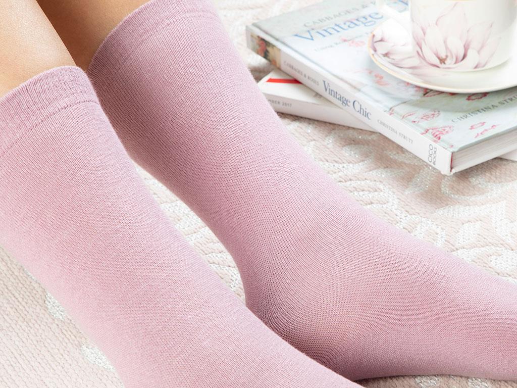 Lucky Cotton Women Single Socks Standart Pink