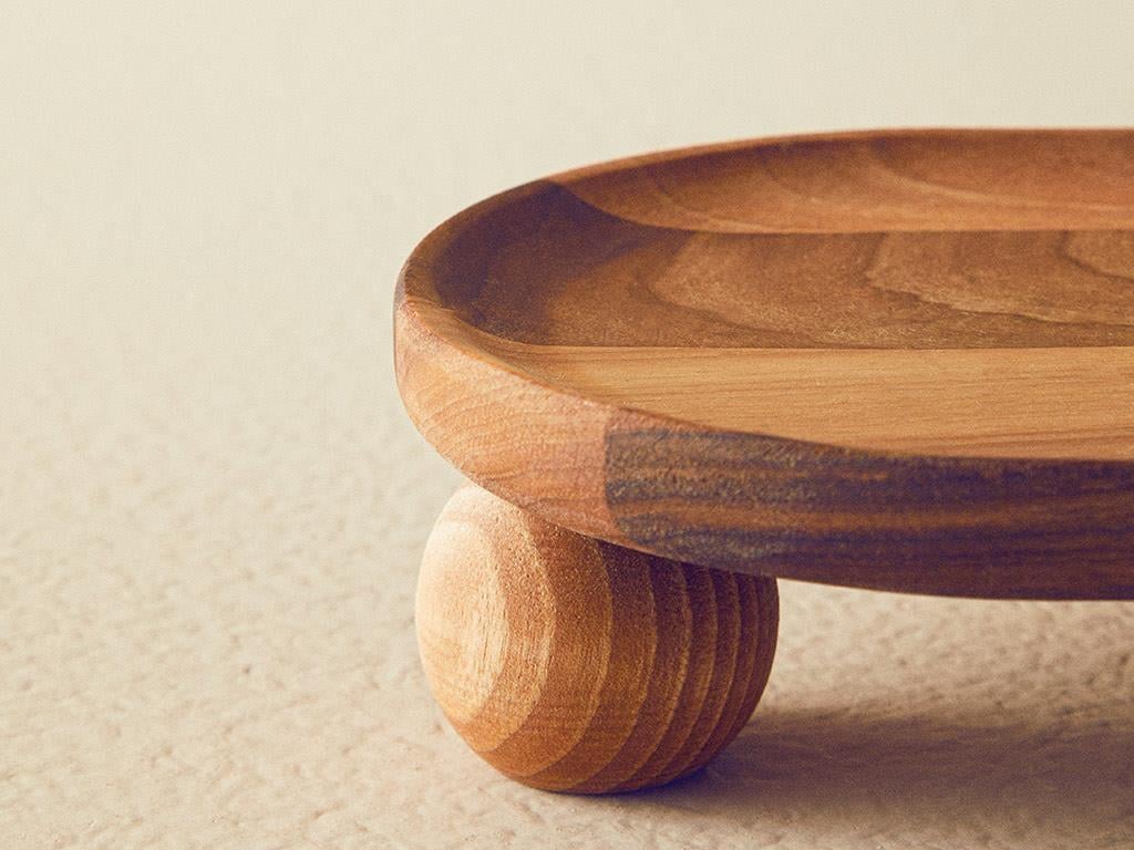 Walnut With Feet Presentation Board 38x18 cm Brown