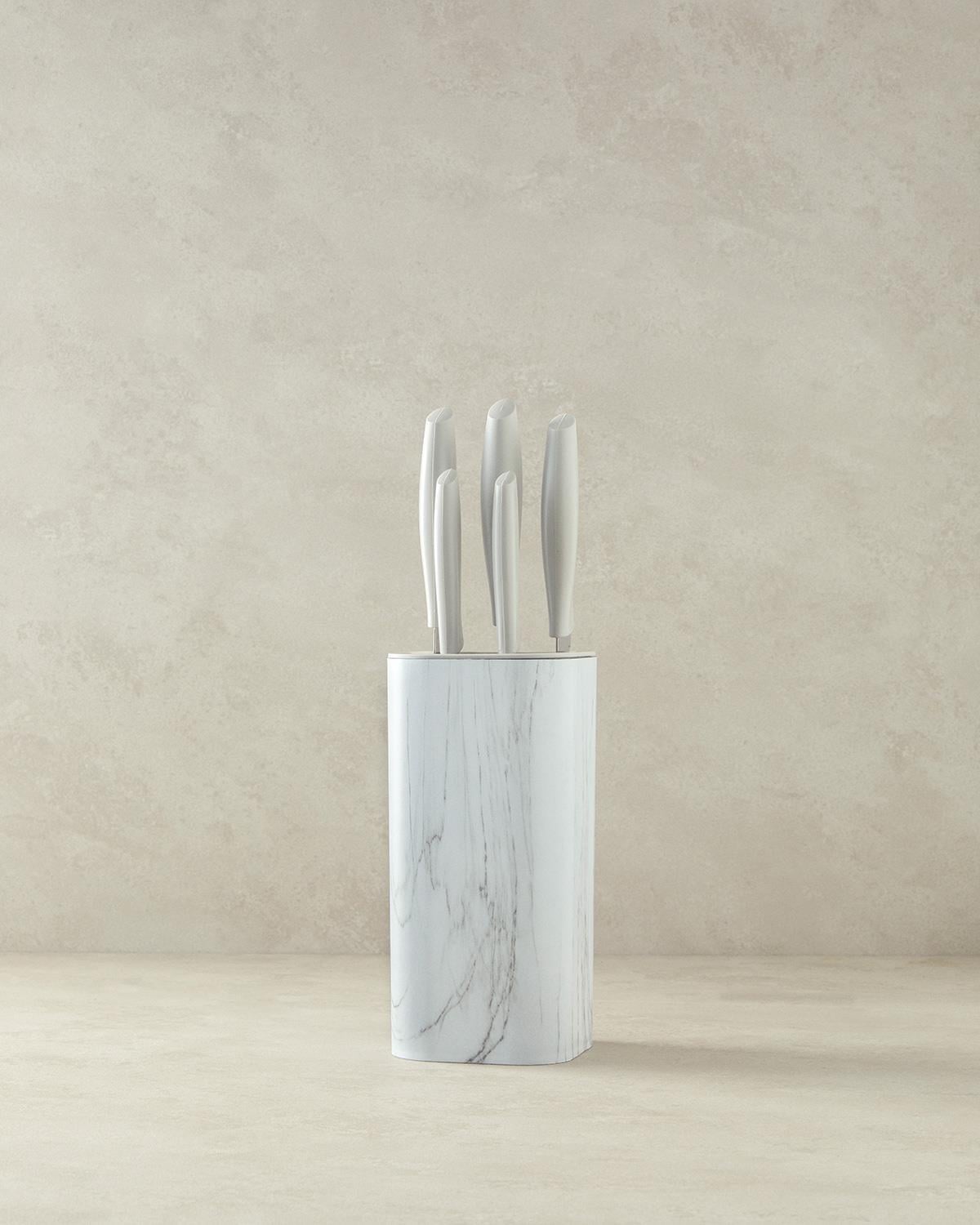 Steel 6 Pieces Knife Cream