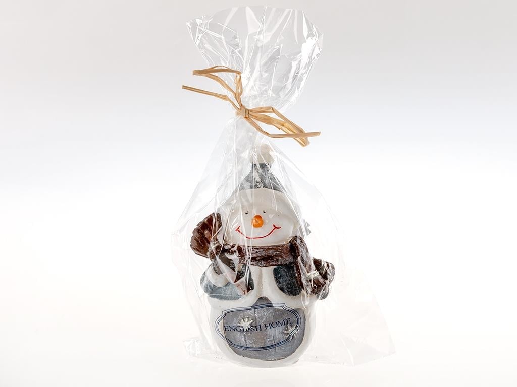 Snowman Candle Colorful