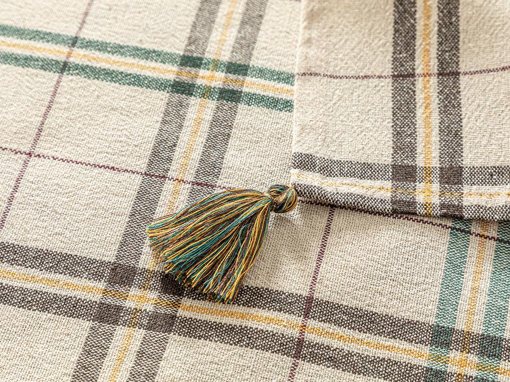 Orbit Cotton Runner 40x150 cm Beige - Green