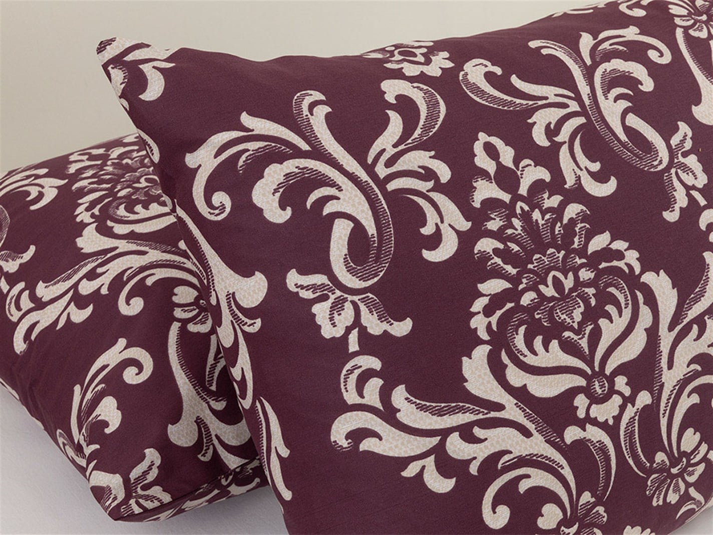 Ornamental Damasque 57 Tel / 144 Numărul de fir 2 set 50x70 cm Damson