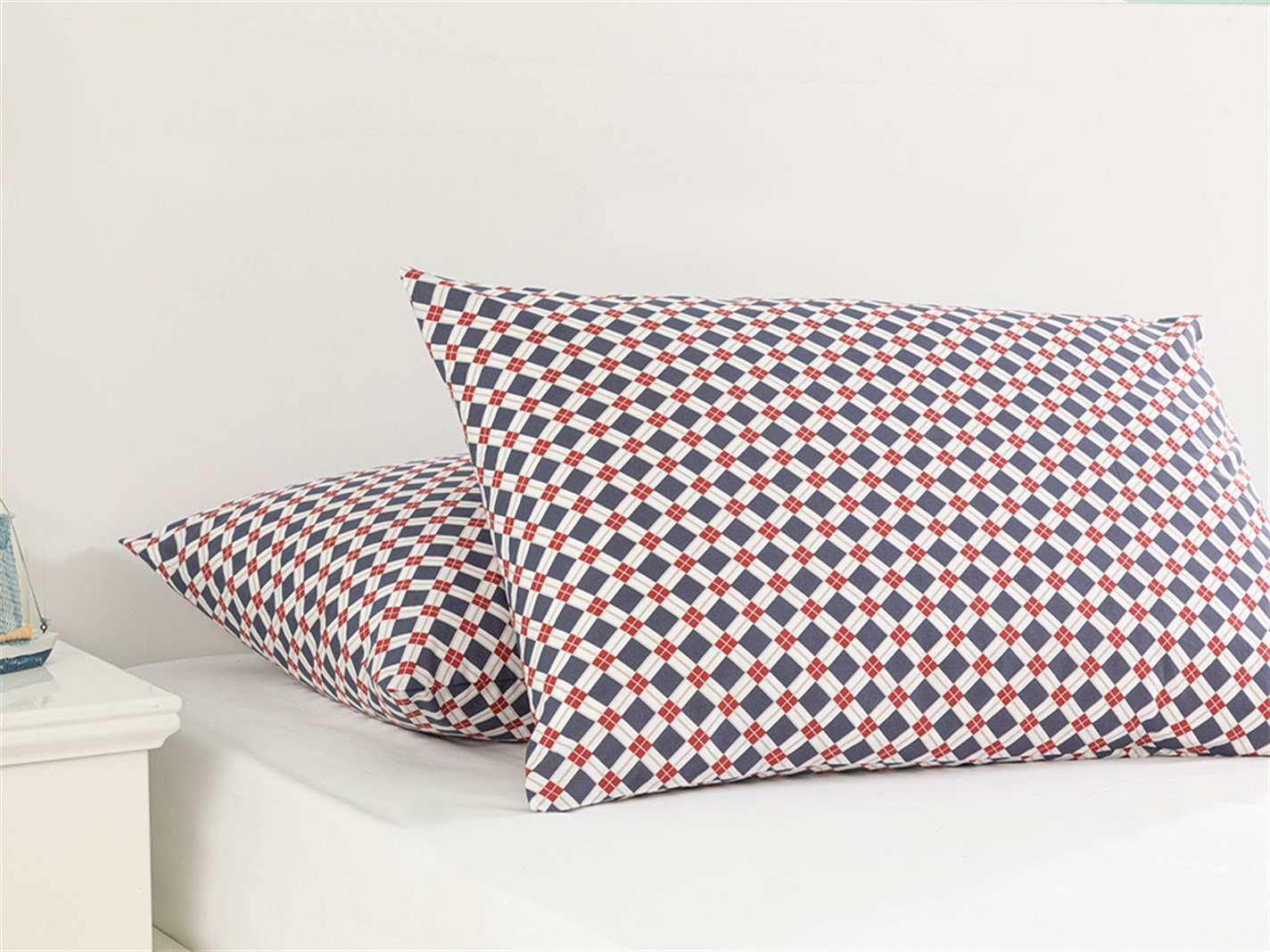 Oxford 57 Tel / 144 Numărul de fir 2 set 50x70 cm Albastru inchis