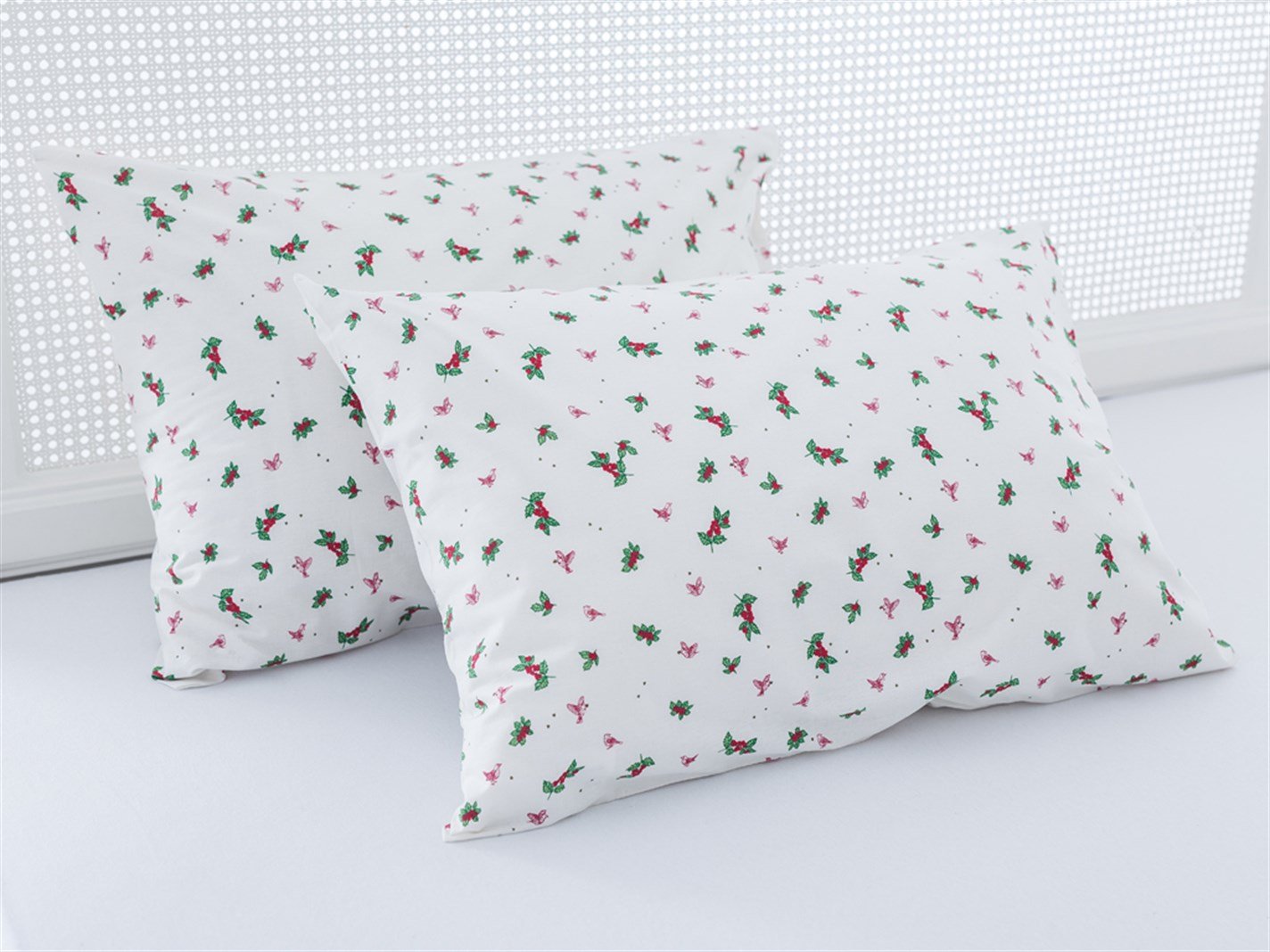 Păsări rustice # 2 set 50x70 cm roșu