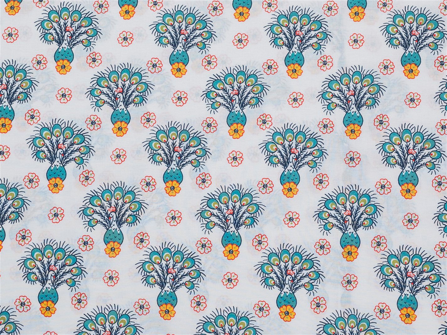 Păun mic # 2 set 50x70 cm Albastru