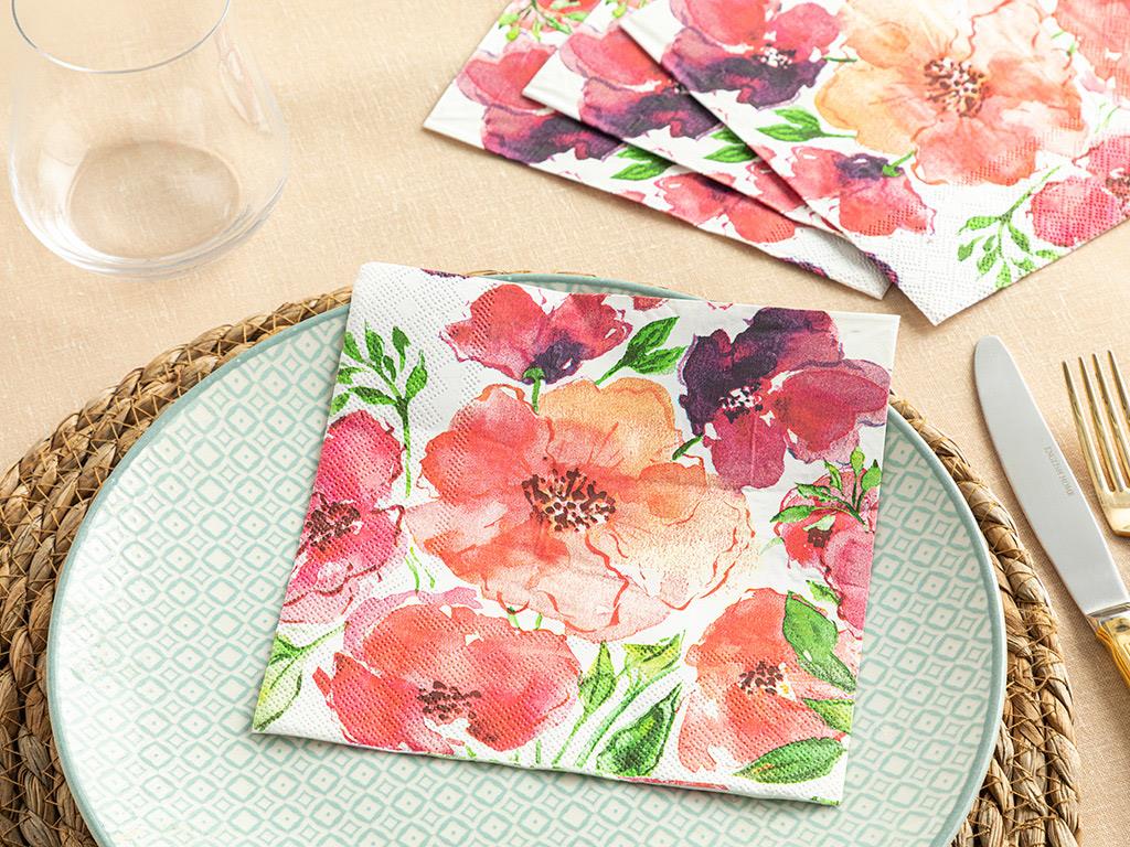 Palesa Paper 20 Set Tissue Napkin 33x33 cm Pink