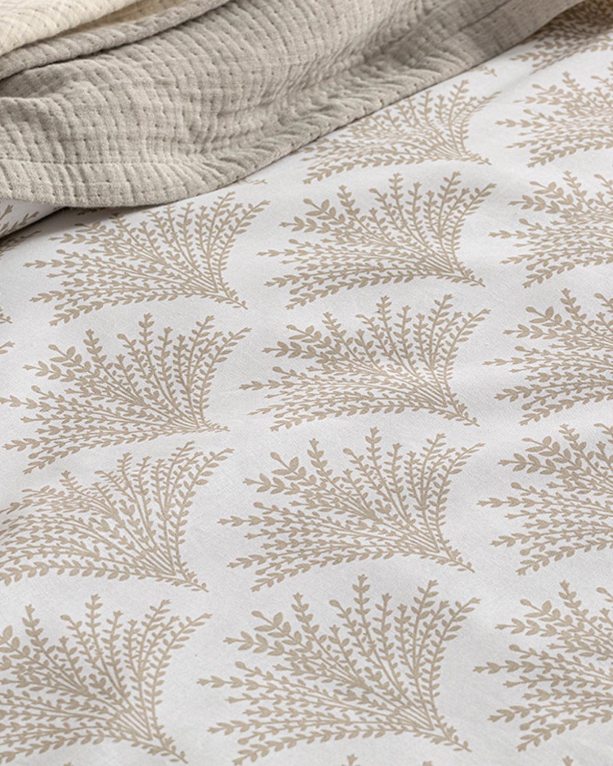 Pampas Bumbac Single Set Lenjerie De Pat 160x220 cm Bej