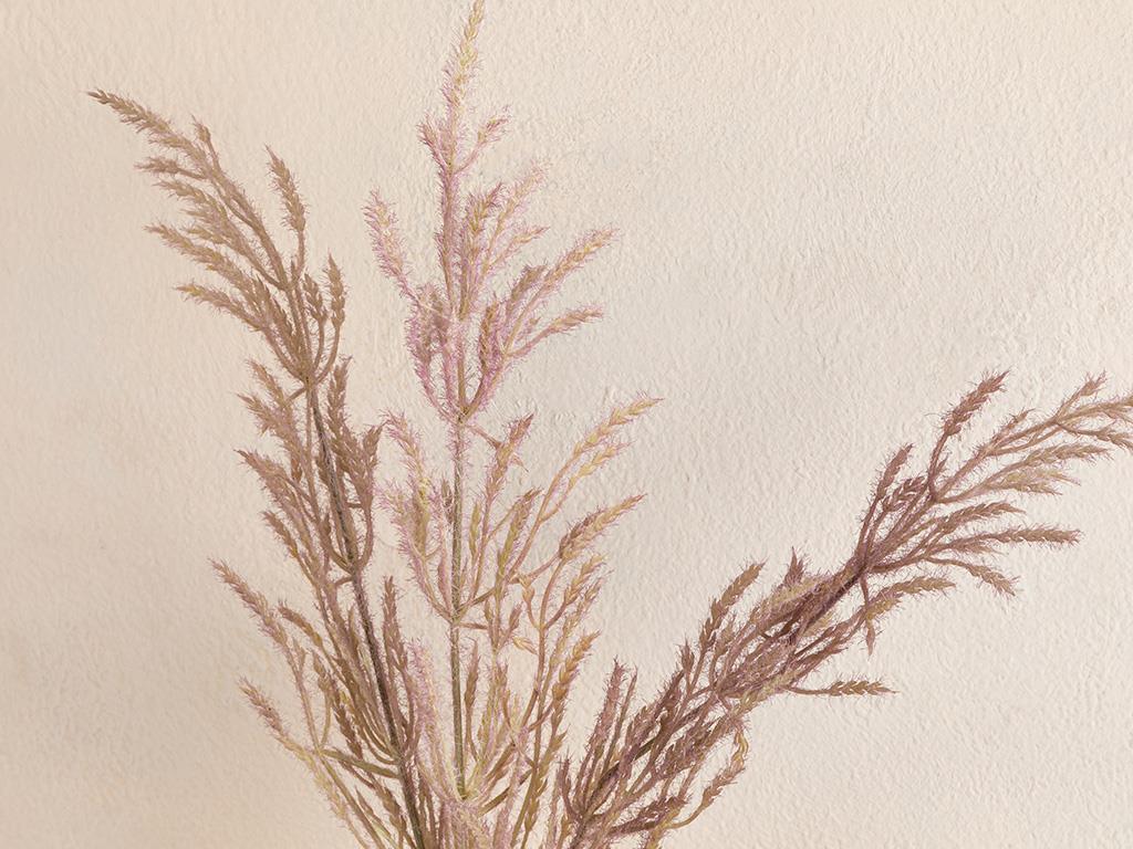 Pampas Plastic Artificial Flower - One Pc 70 cm Purple