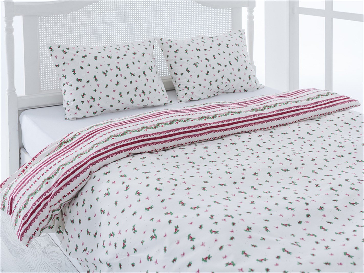 Panglică rustică Bobbin Laced Pentru o persoana 160x220 cm roșu