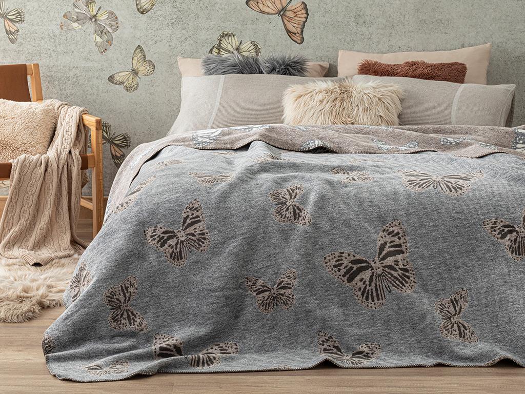 Papilions Cottony For One Person  PĂTURĂ 150x200 cm Light Brown.