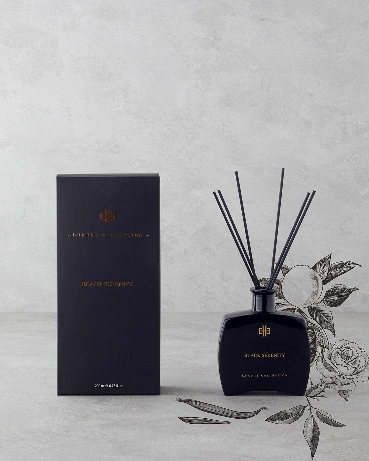 Parfum De Cameră Cu Bețișoare 200 ml Negru