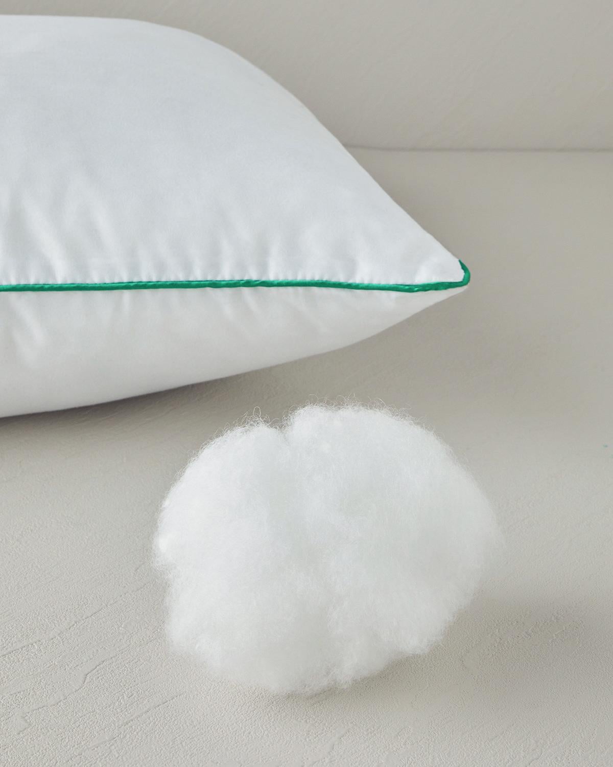 Pernă, BAMBOO BASIC, bambus cu umplutură din fibra siliconizata, 80x80 cm, alb