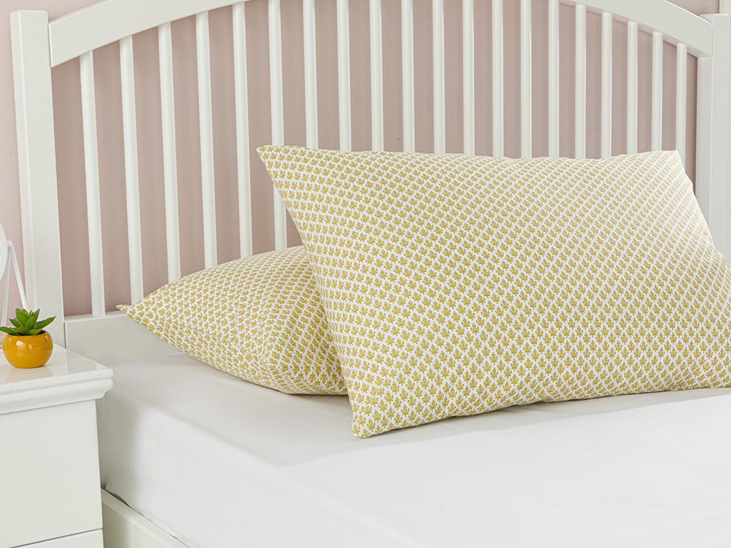 Petit Florets Cottony Set 2  FAȚĂ DE PERNĂ 50x70 cm Kiwi Green