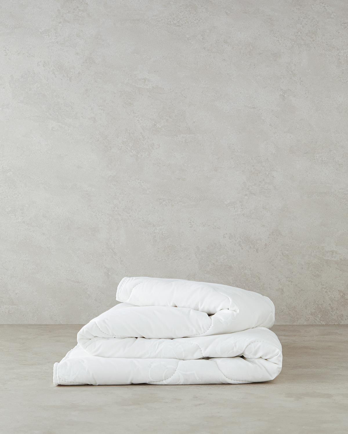 Pilotă bebe, Comfy, 95x145 cm, 70% bumbac 30% microfibră, alb