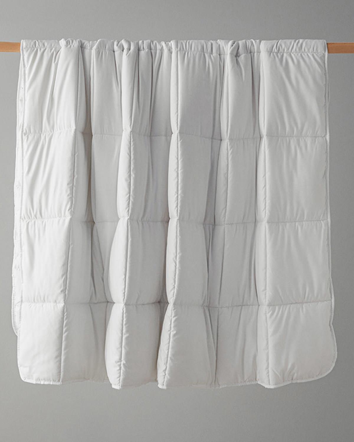 Pilotă, pentru două persoane, Soft, bambus, 195x215 cm, alb