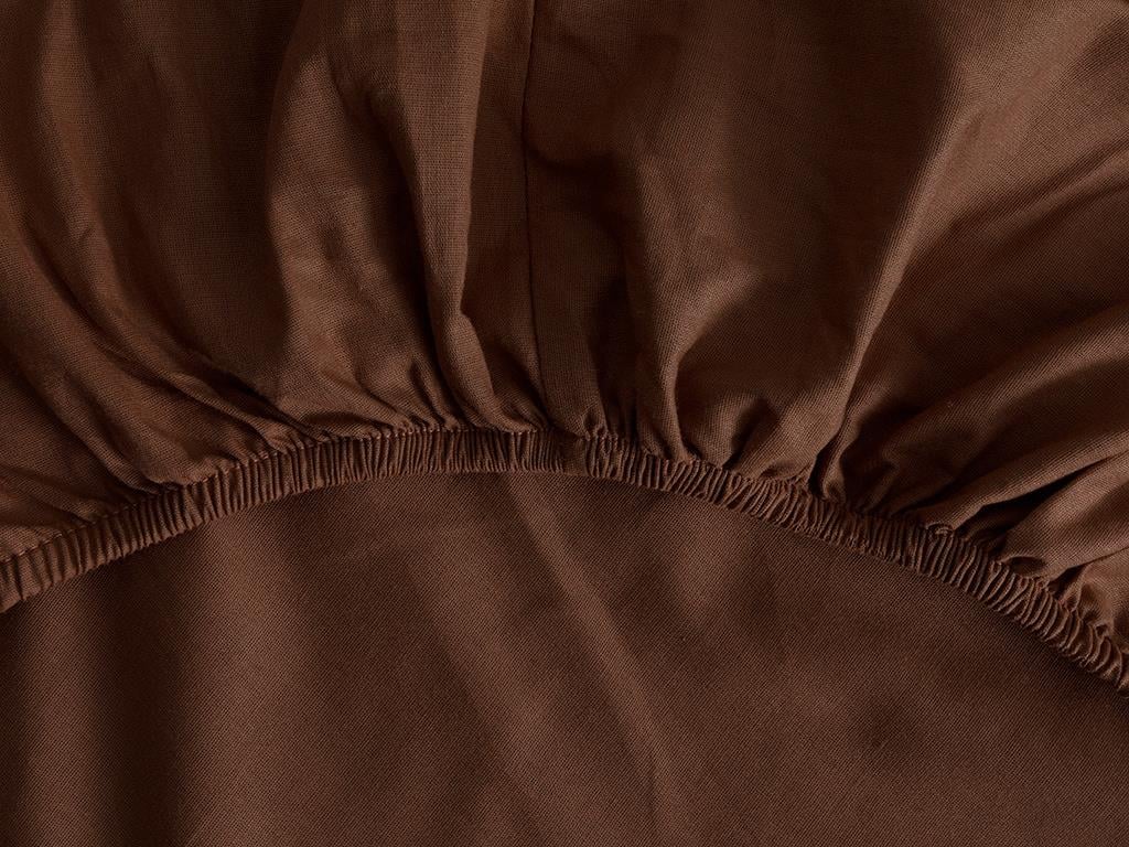 Plain Bumbac Double Person  SET LENJERIE DE PAT 200x220 cm Brown-Nude