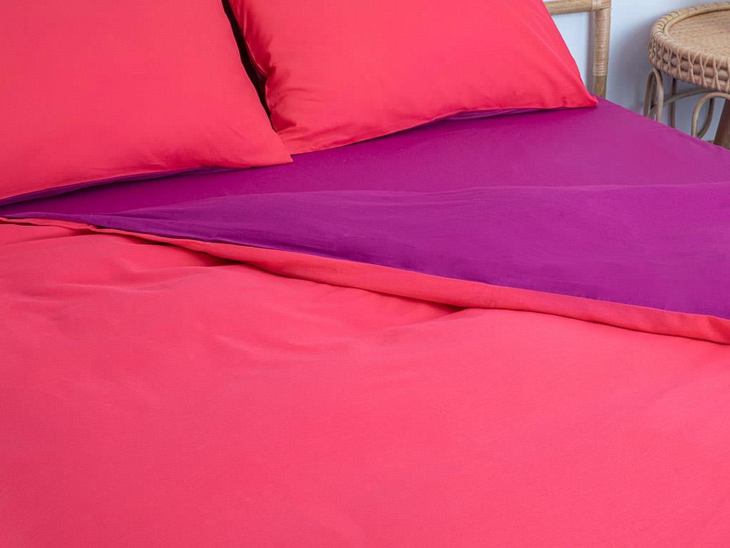 Plain Bumbac For One Person  SET LENJERIE DE PAT 160x220 cm Orchide