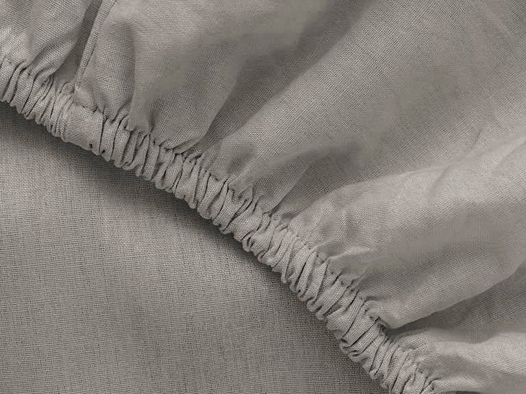 Plain Cearșaf Cu Elastic Single, Bumbac, 100*200 Cm, Gri