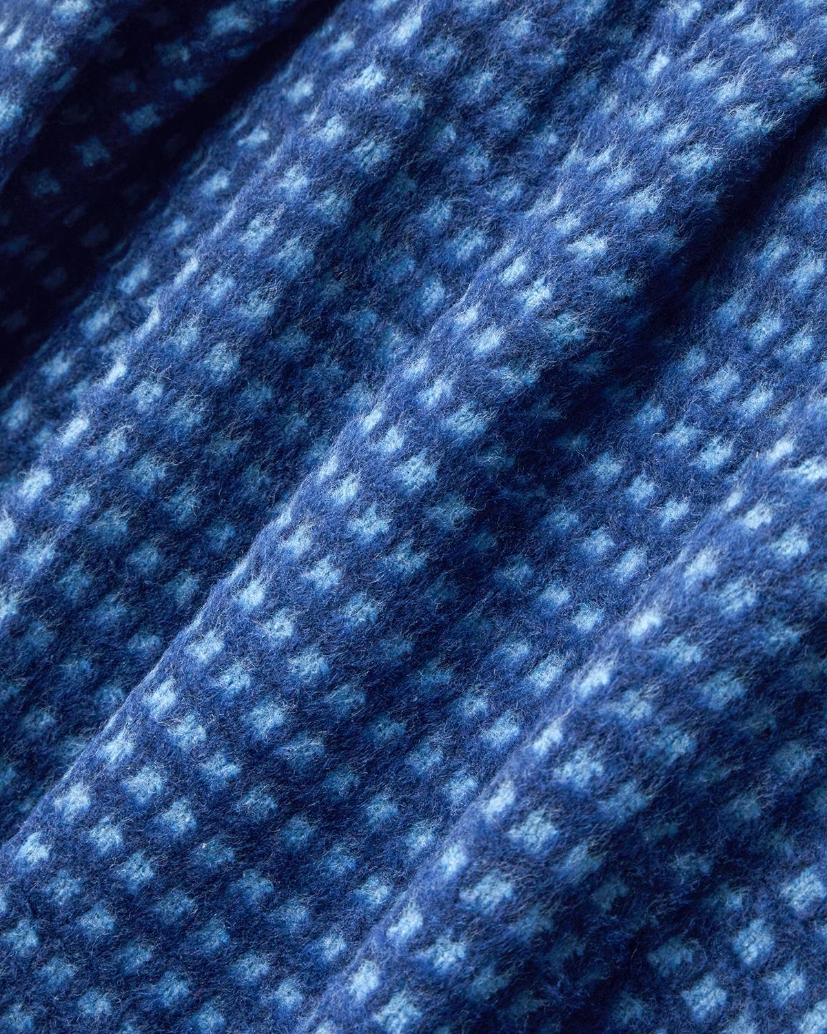 Plain Cu Bumbac Waffle Pătură Televizor 110x170 cm. Bleumarin - Albastru