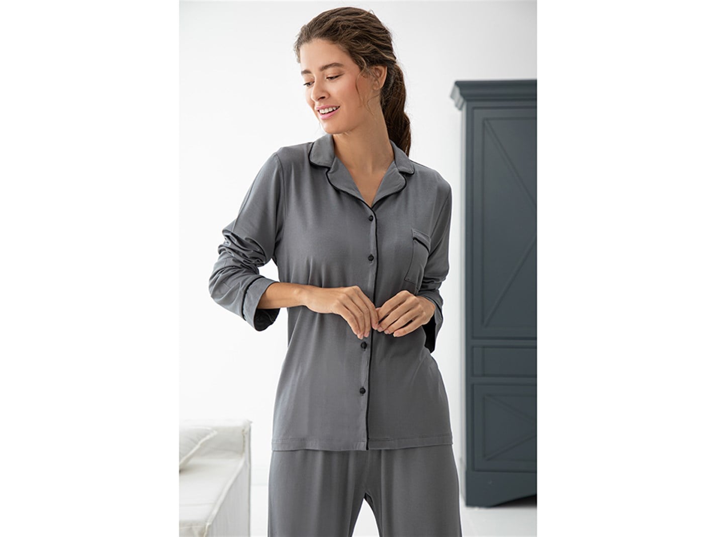 Plain # femei M Anthracite