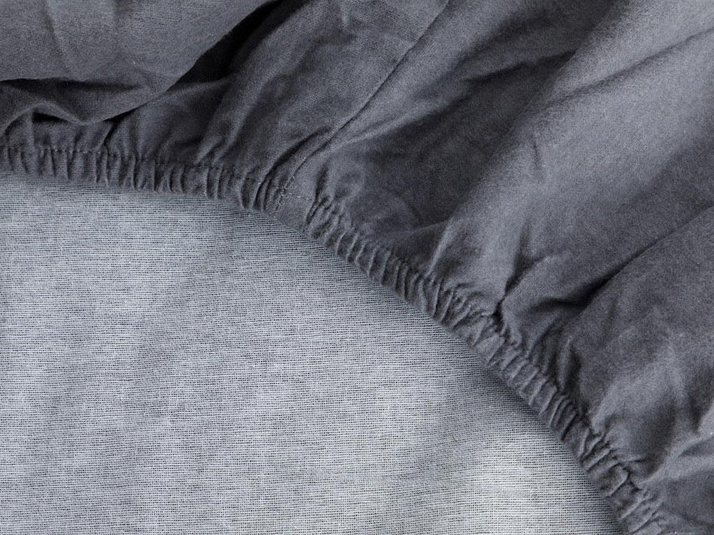 Plain  Flanelă For One Person  SET LENJERIE DE PAT 160x220 cm Damson-Grey