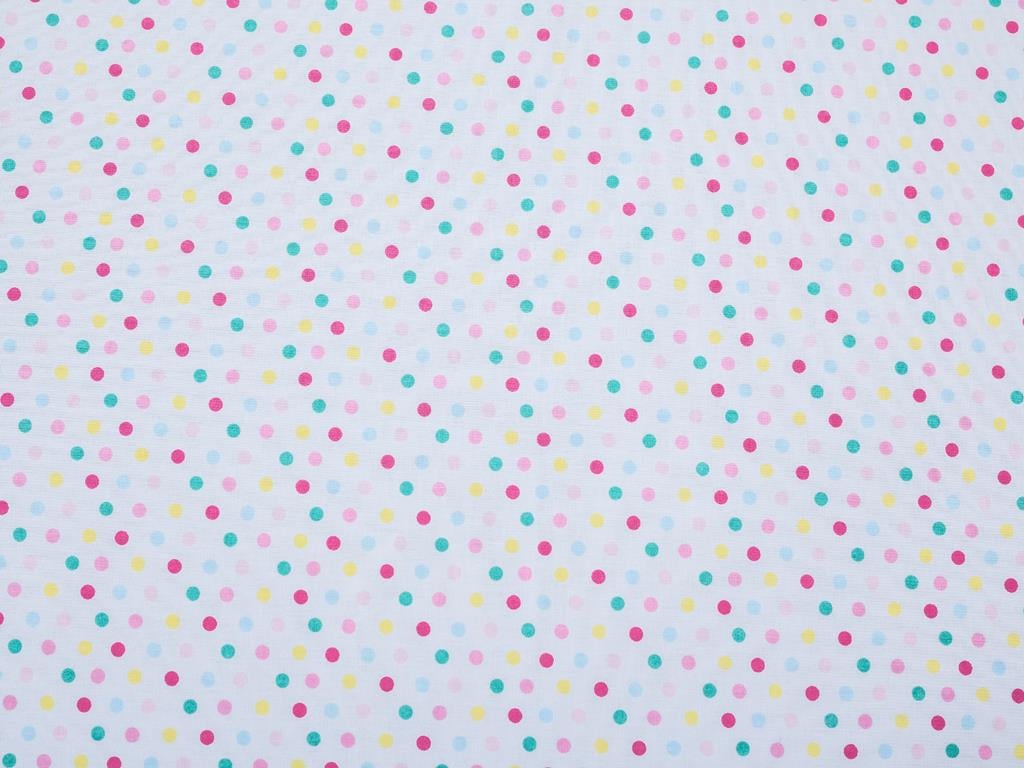 Polka Dot Bumbac Single Cearșaf 160*240 Cm Roz