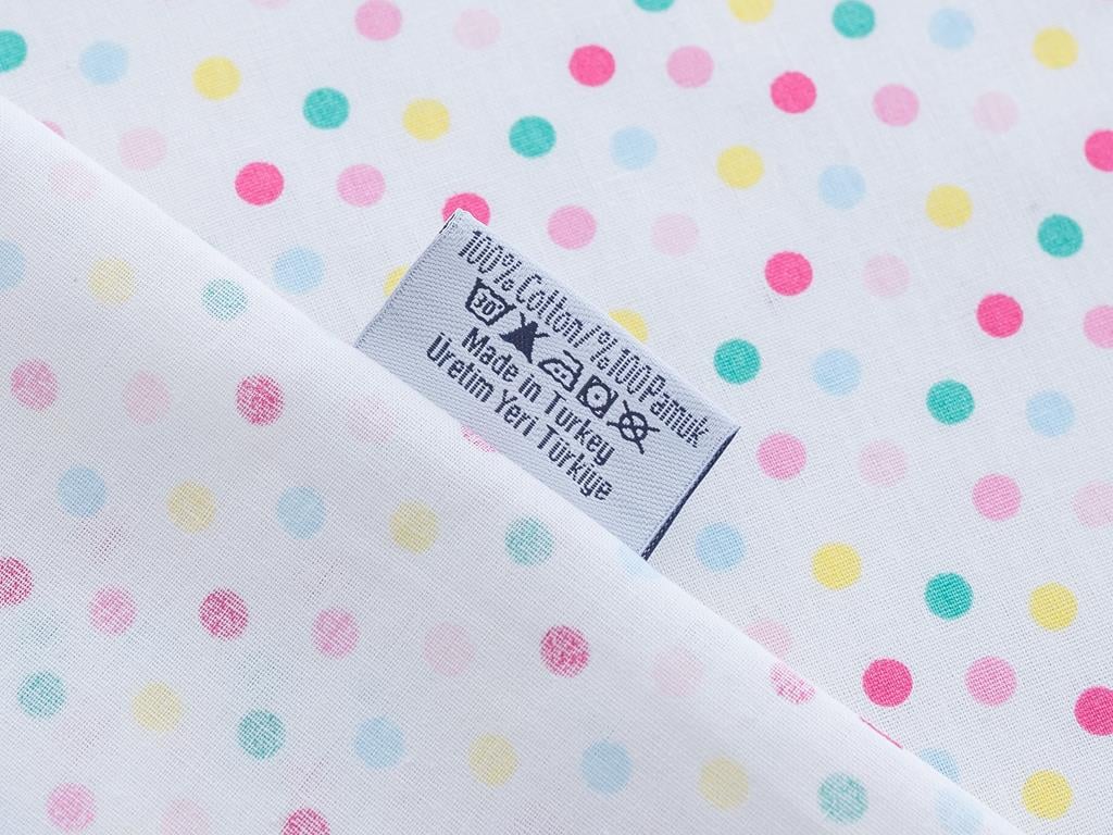 Polka Dot Bumbac Single Cearșaf 160*240 Cm Roz