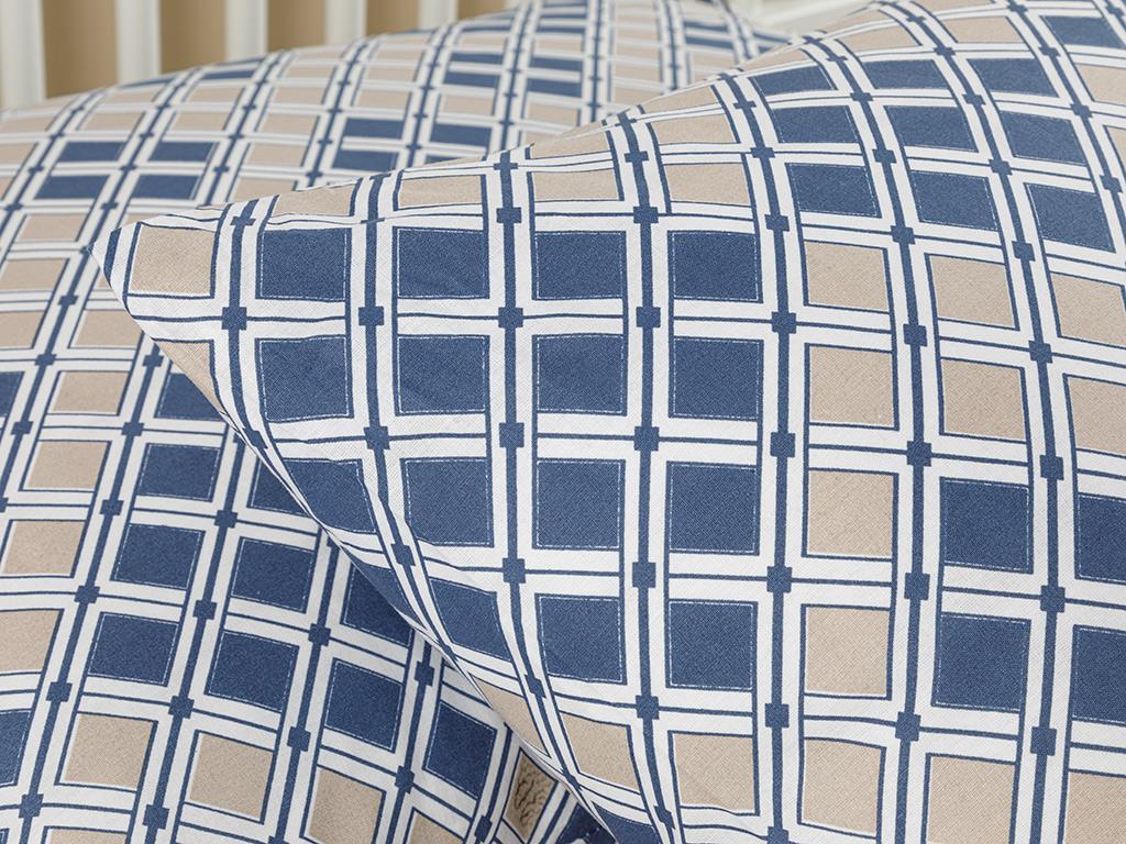 POOL POP Bumbac Set 2 Față De Pernă 50 x 70 cm Albastru închis