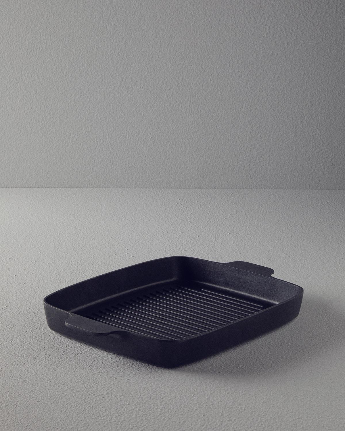 Prime Aluminiu Turnat Tigaie Grill 30 cm Negru