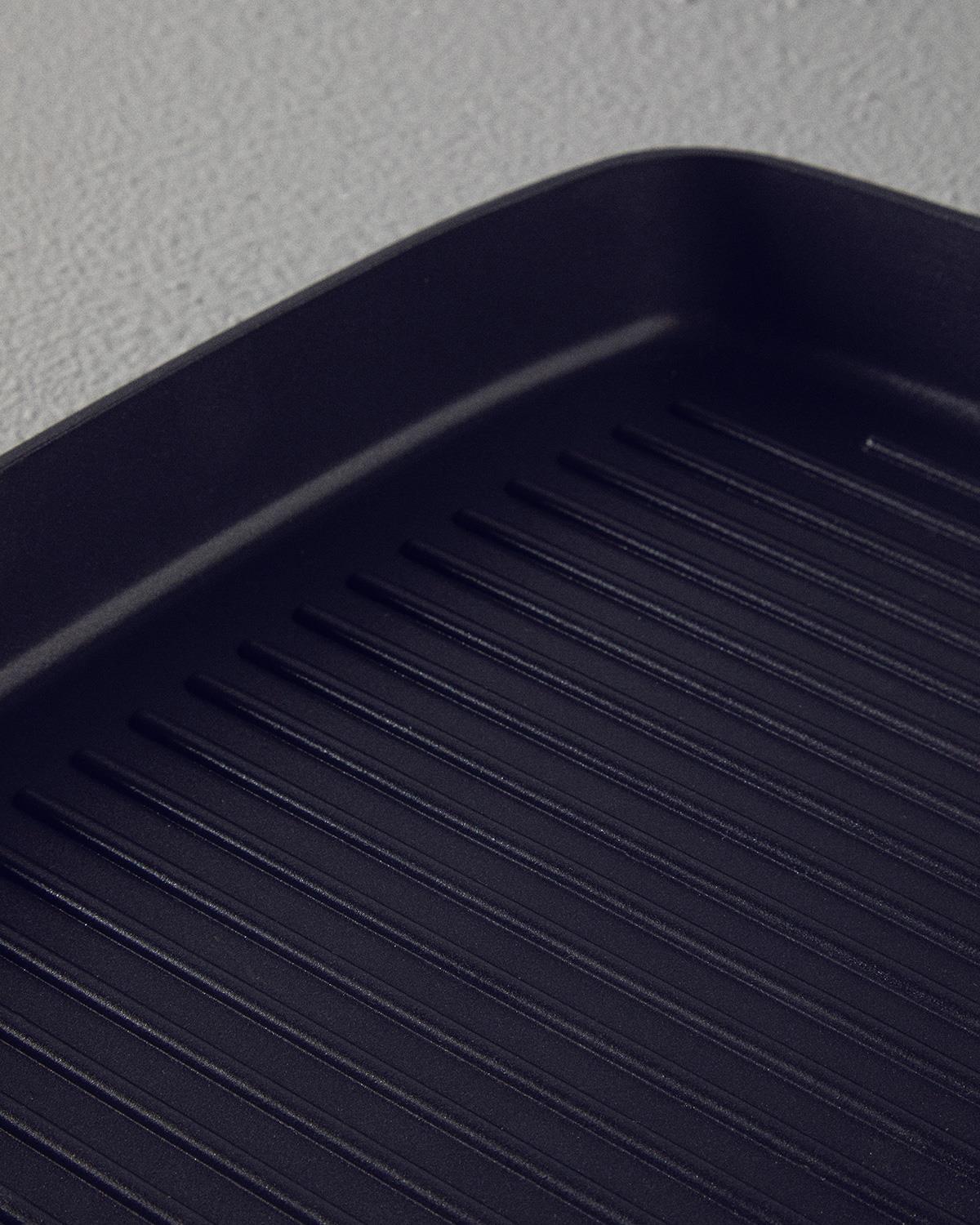 Prime Aluminiu Turnat Tigaie Grill 30 cm Negru