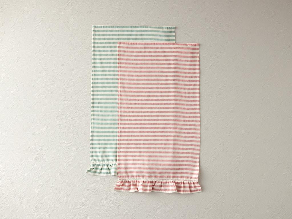 Prosop de bucătărie, Breton Stripe, bumbac, 30x50 cm, verde