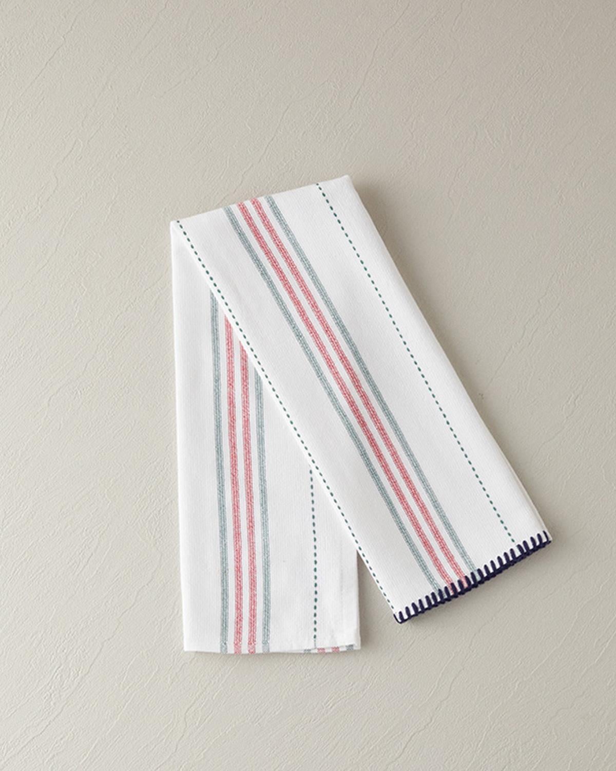 Prosop de bucătărie, Carmen Stripe, bumbac, 30x50 cm, alb