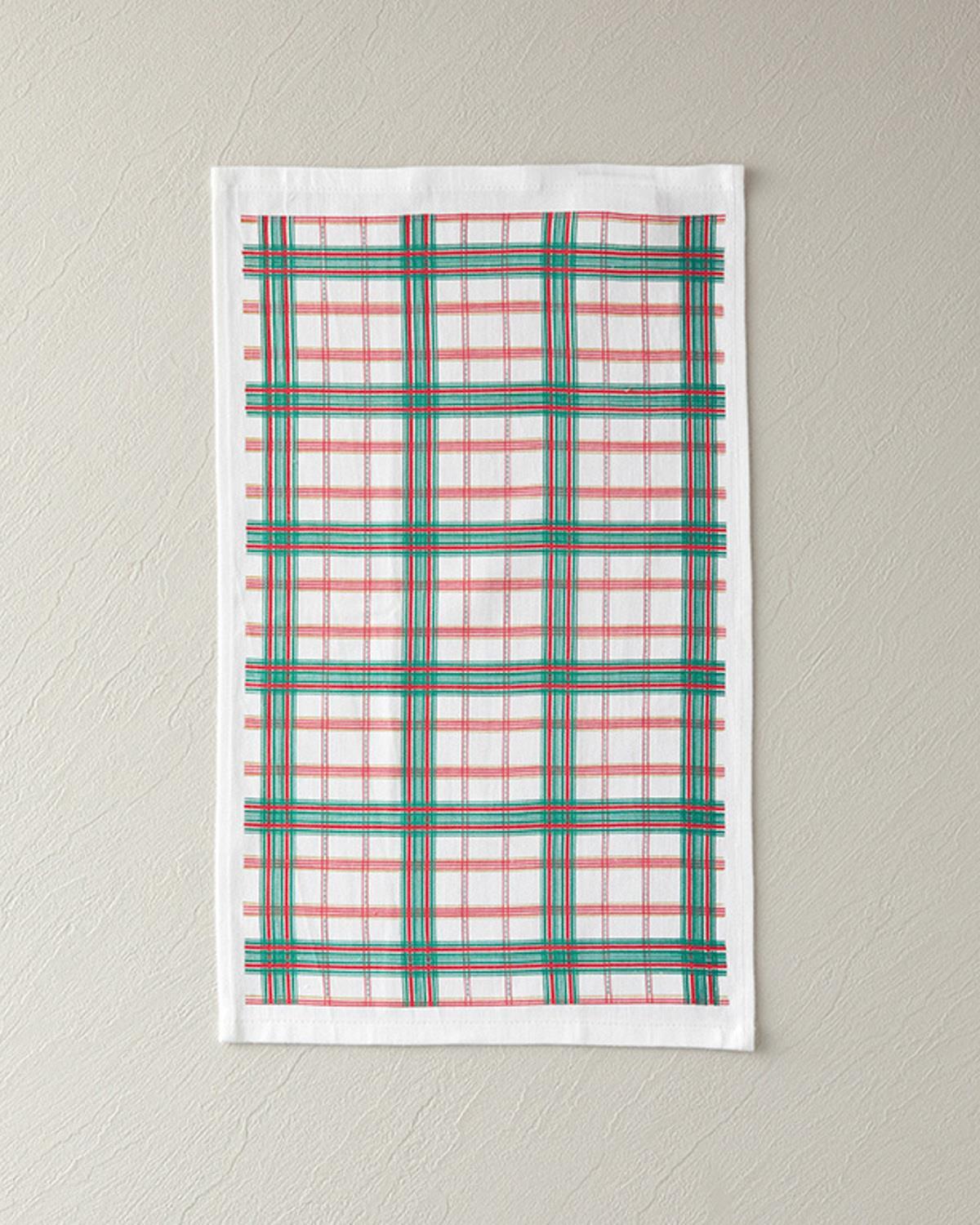 Prosop de bucătărie, Plaid Check, bumbac, 30x50 cm, roșu