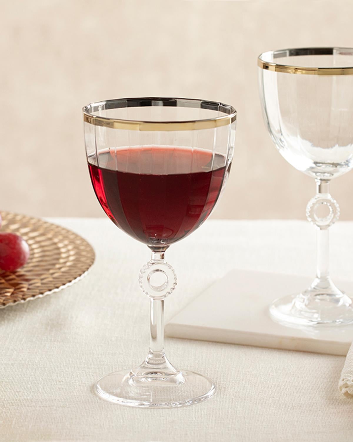 Puget Glass 2 Set Glass 280 ml Gold