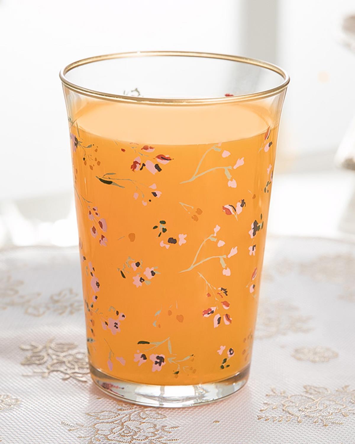 Simply Glass 3 pcs Juice Glass 290 ml Gold