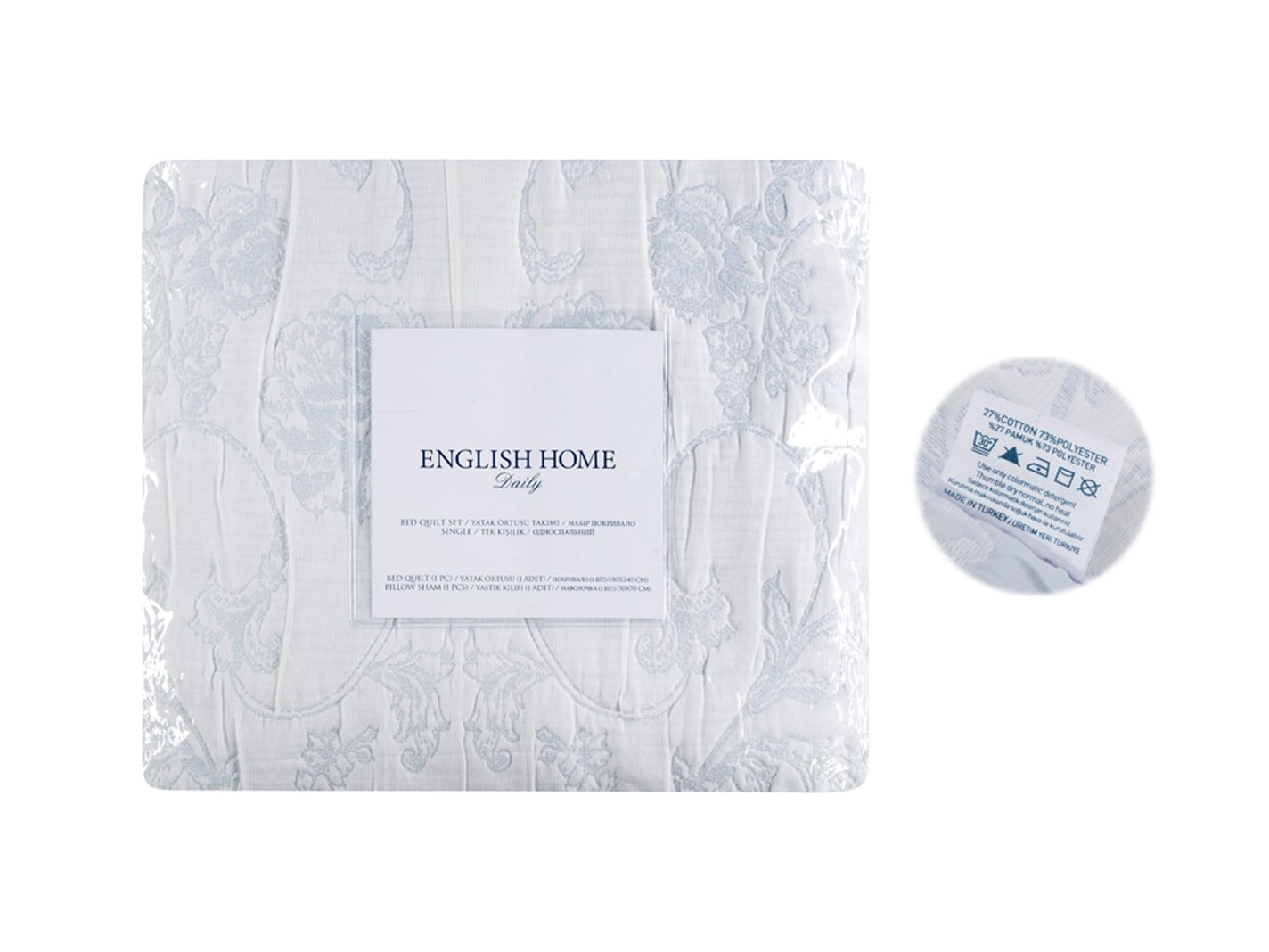 Rambler Rose Jacquard Pentru o persoana 180x240 cm Albastru