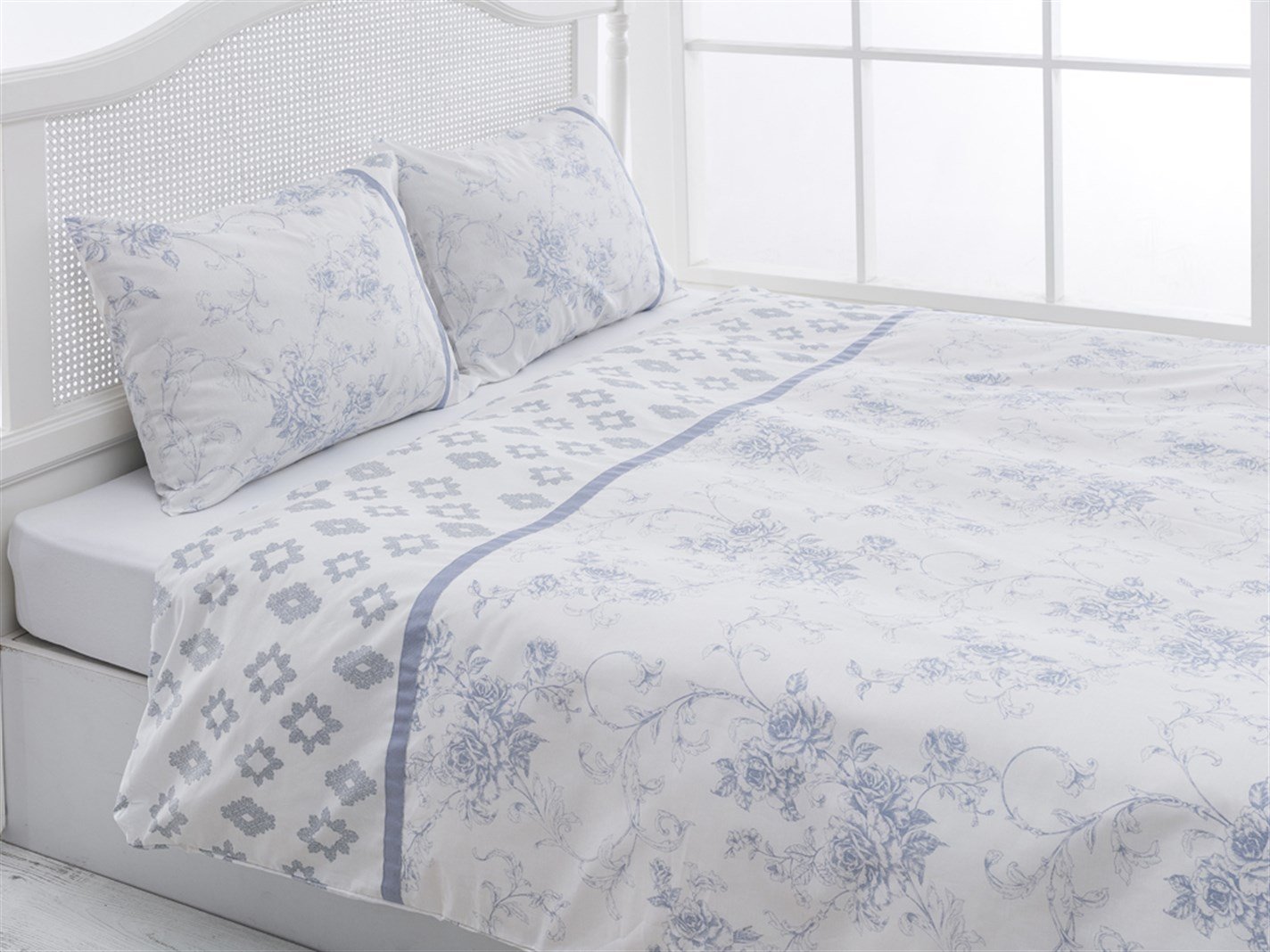 Rambler Rose  Persoană dublă 200x220 cm Albastru